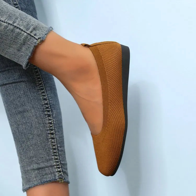 Damen bequeme Slip-On Ballerinas