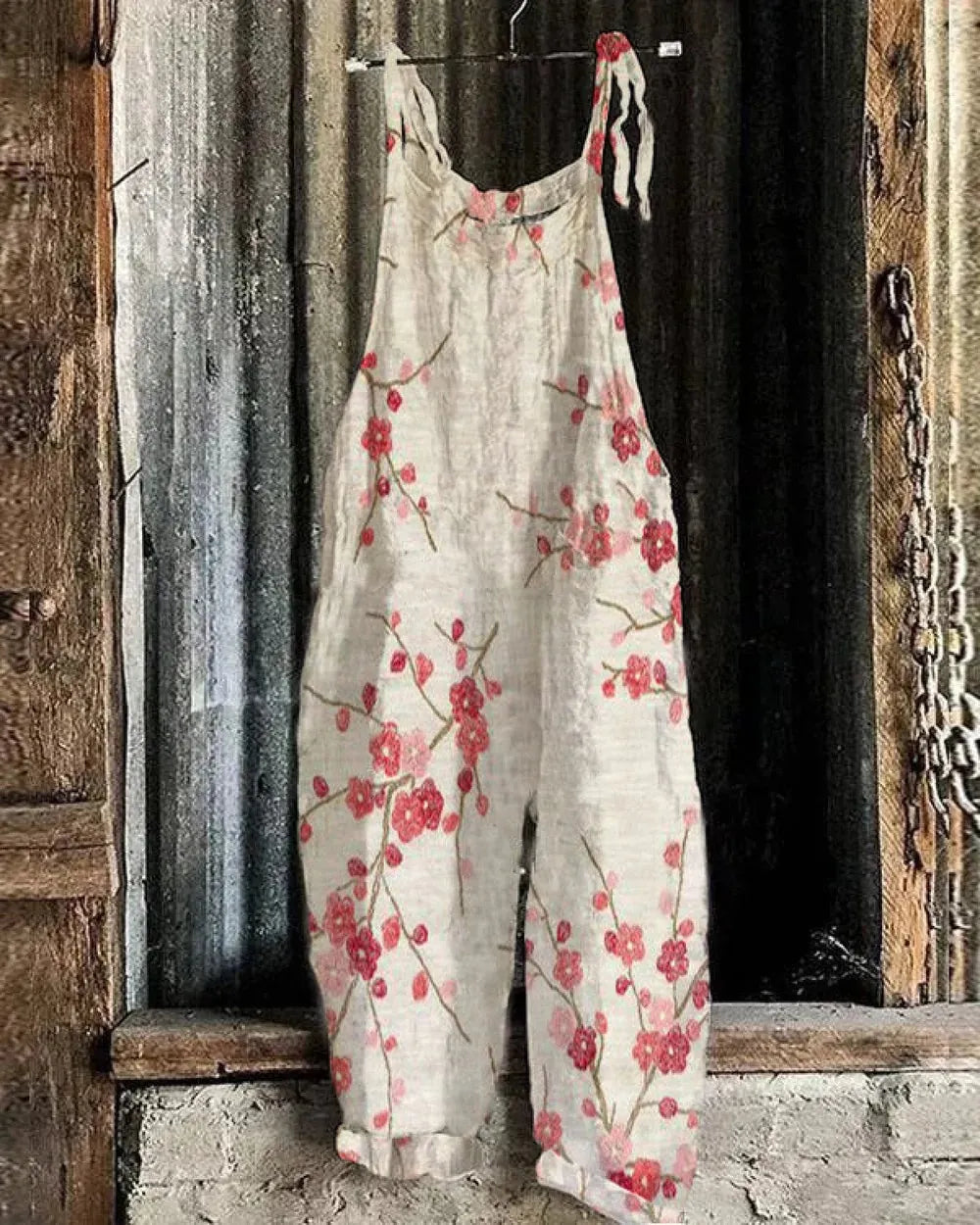 Frida | Let håndlavet overall med kirsebærblomster