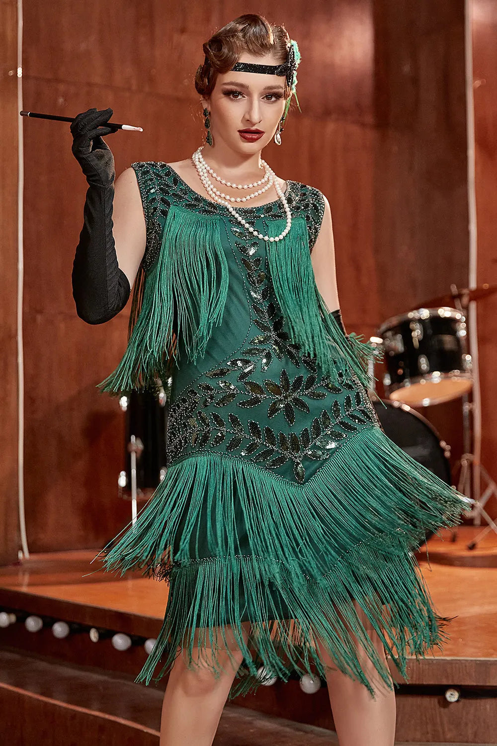 Goedele | Vintage Boho Fringe Midi Women's Dress