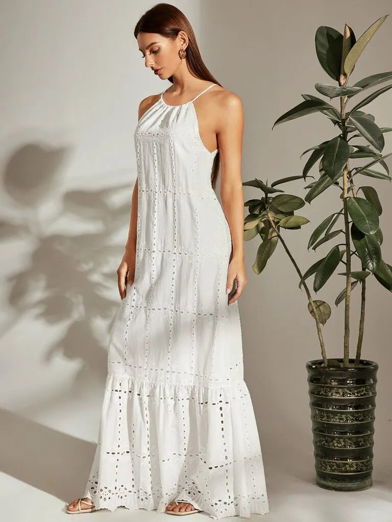 Vestido Branco Longo Catarina