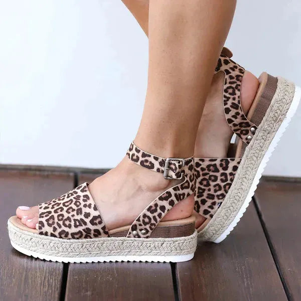 POLLY | Verfijnde Zomer Sandalen Voor Dames Met Geweven Zool - Zomers, Stijlvol & Comfortabel