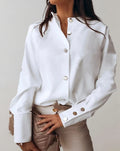 - Stehkragen Damen Bluse