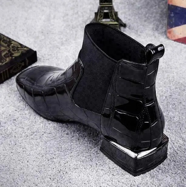 Damen Lederstiefel mit rutschfester Gummisohle