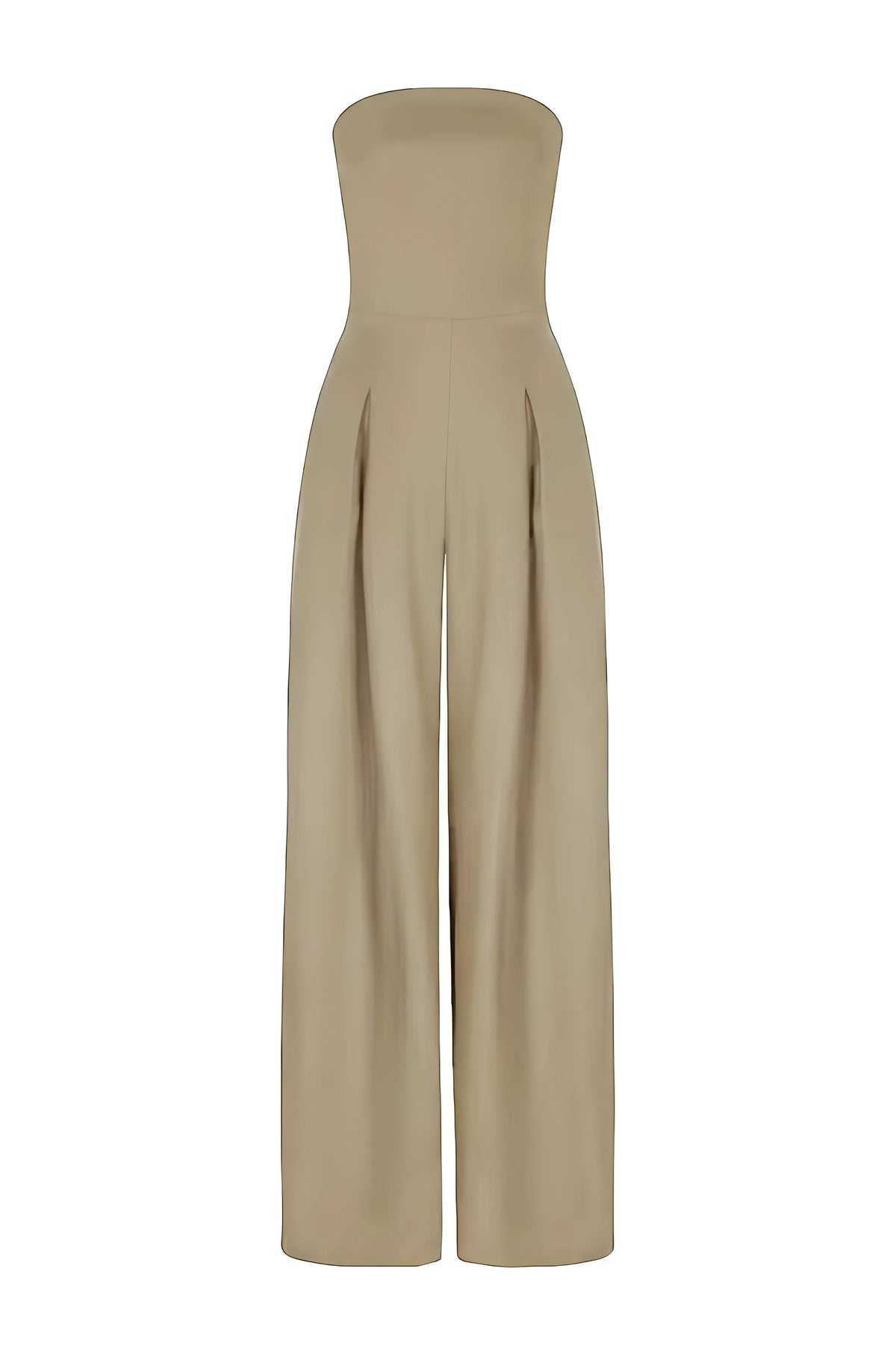Chic Strapless Women's Jumpsuit With High Waist And Wide Legs