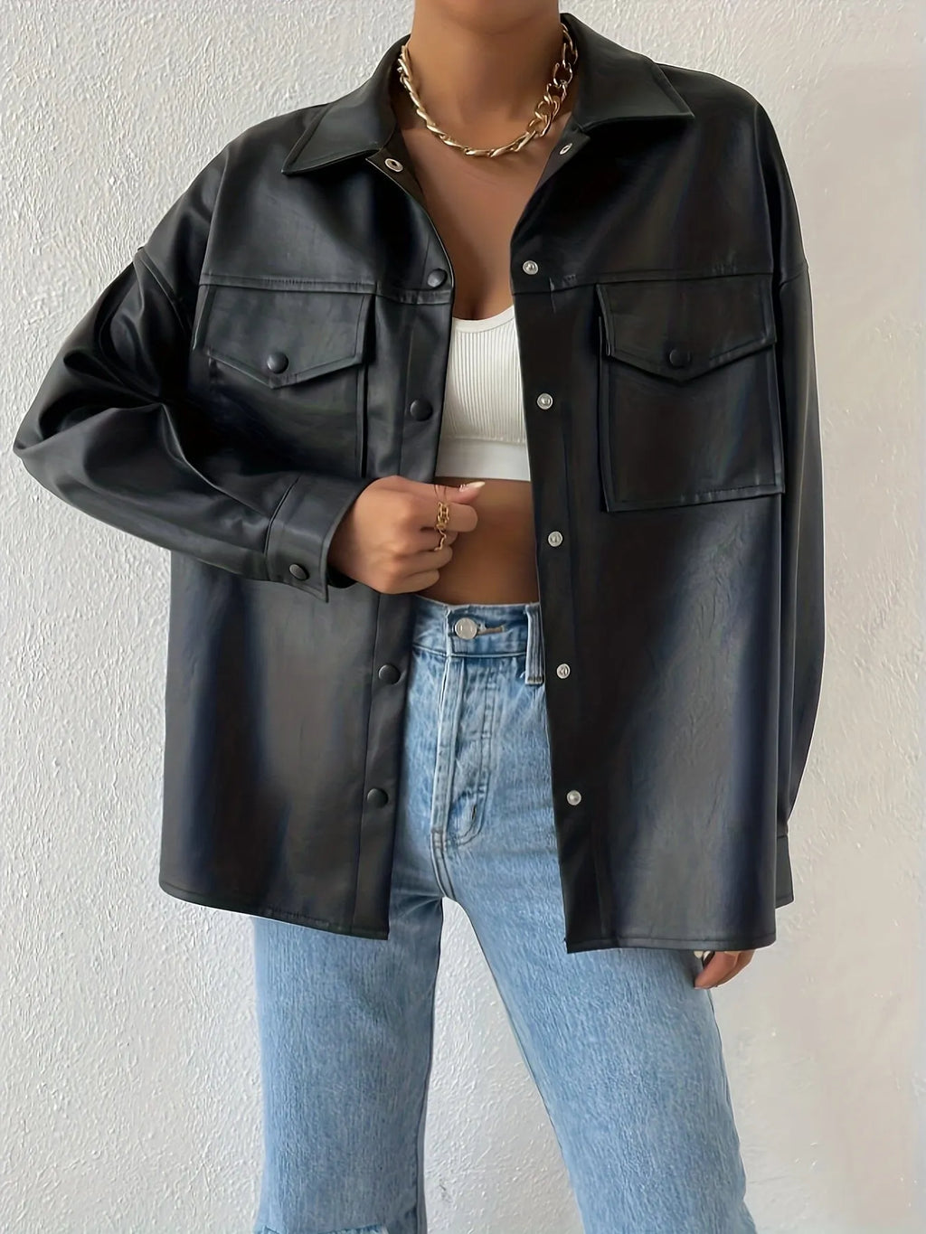 Stylische Lederjacke Für Herren