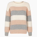 Grof Gebreide Trui Voor Dames Met Brede Strepen – Warm,Casual Stijl & Perfect voor het Najaar