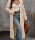Long ribbed jacket with long sleeves