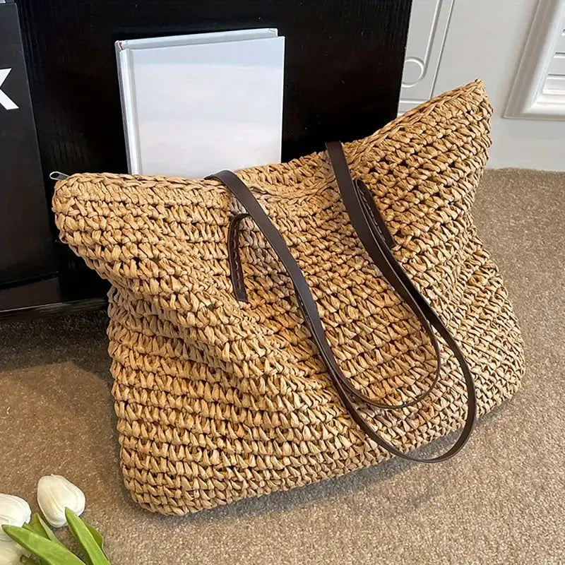 - große gewebte Tragetasche Tasche im Bohemian-Beachy-Stil