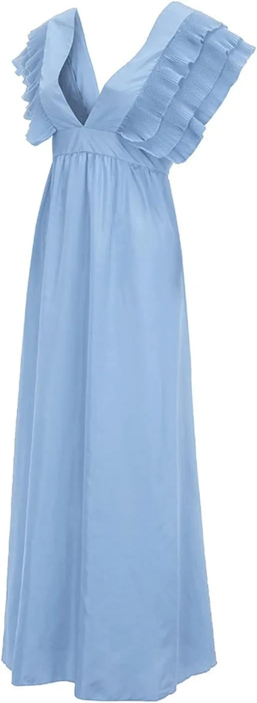- Elegantes Kleid mit gerafften Ärmeln