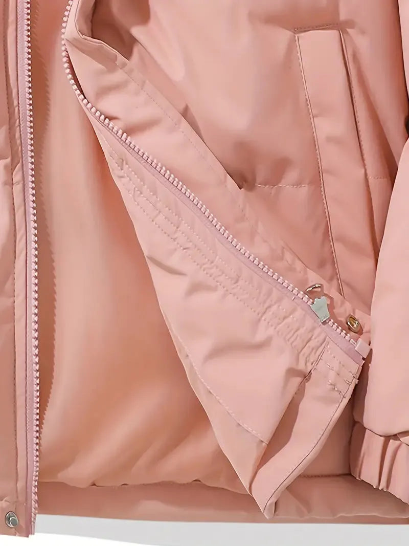 Damen-Pufferjacke aus 100 % Polyester fÃ¼r den Winter
