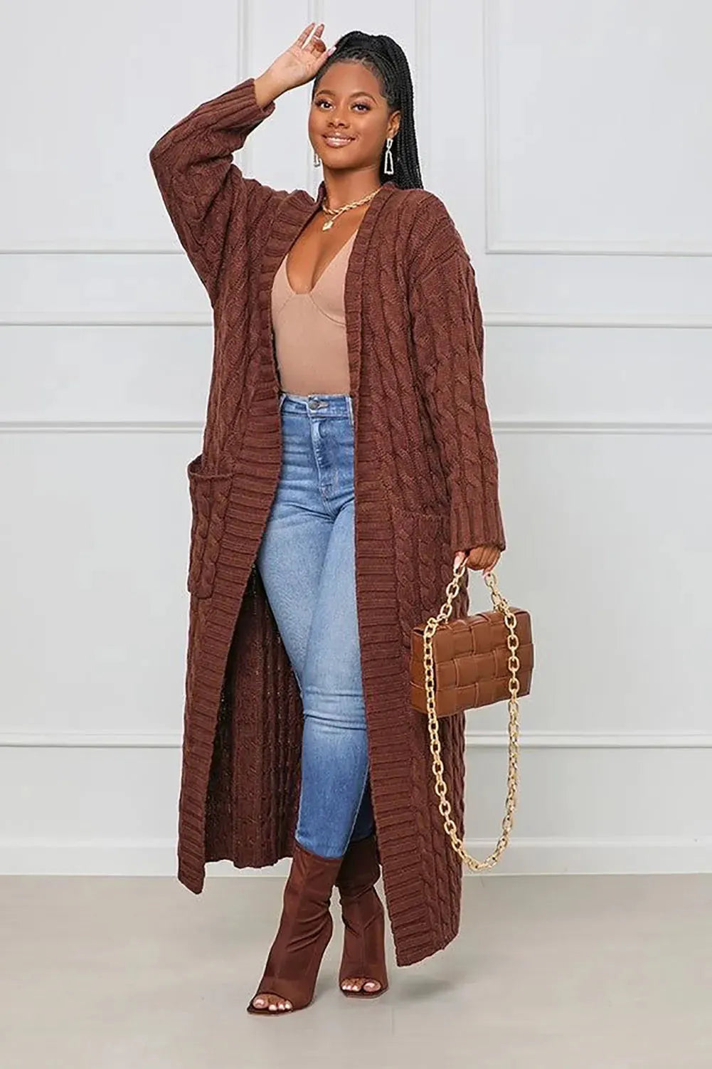 - Rita - Lange Strickjacke