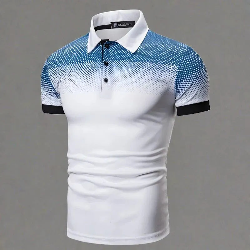 Gradient Herrenpoloshirt Stilvoll Sommer