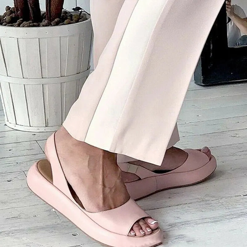 Keliso - Superbequeme Sommer-Sandaletten mit FuÃŸbett und Stretch-Riemen