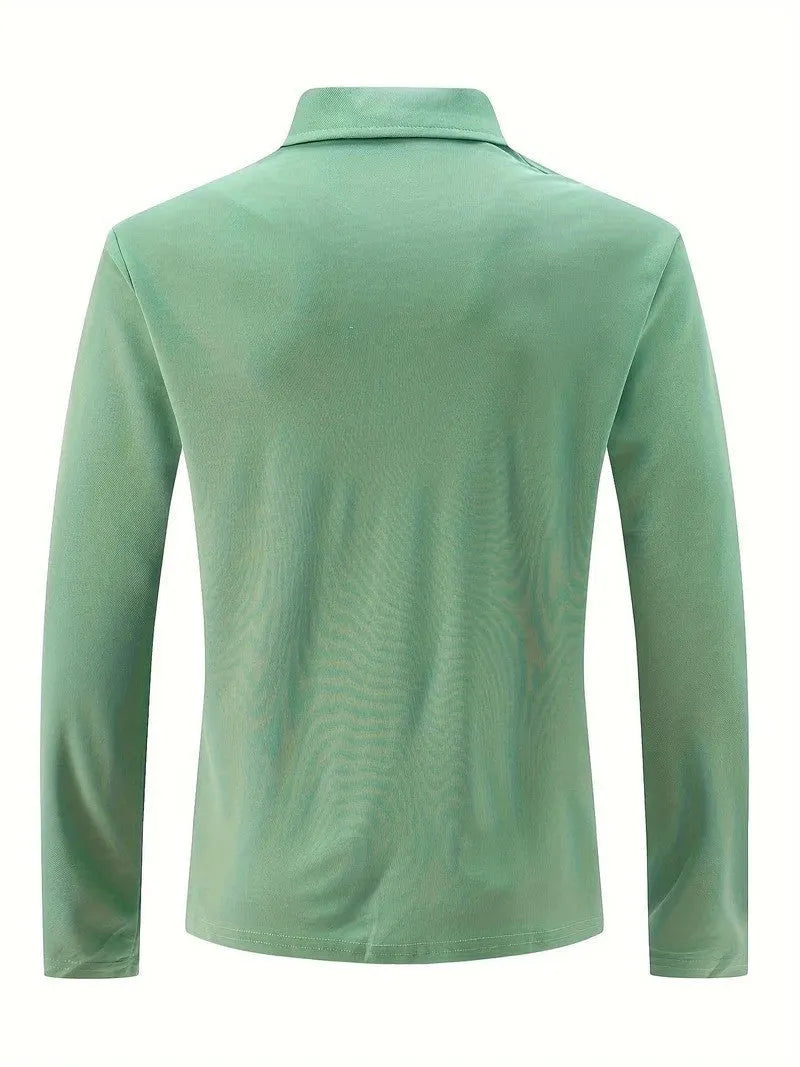 Herren Poloshirt Langarm Klassisch