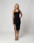 - Damen Paillettenbesetztes One Shoulder Kleid, Figurbetont & Elegant