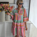 Karen – Boho-Trappe-Swingkjole