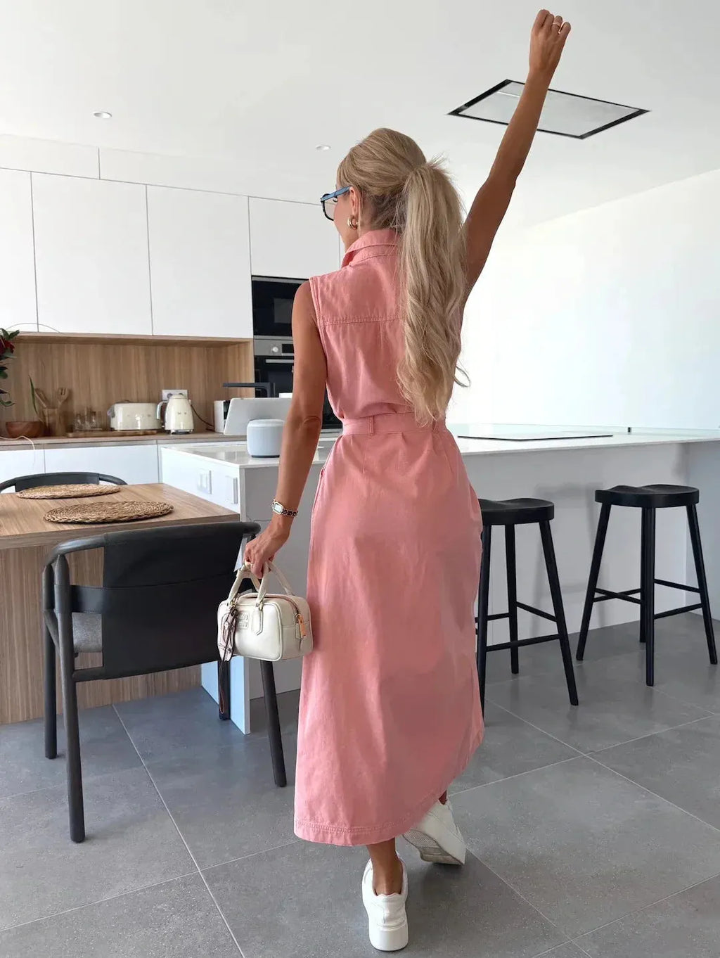 Robe longue en jean Lola