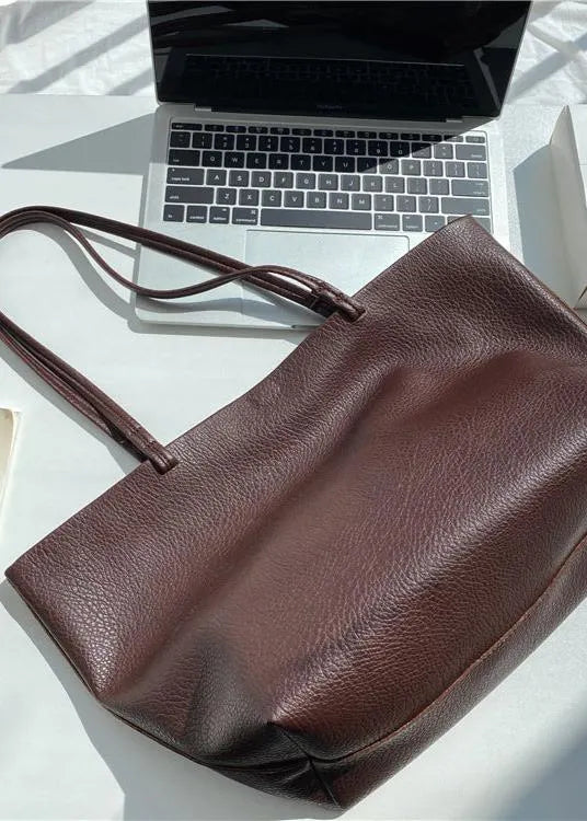 Large Leather Shopper Bag