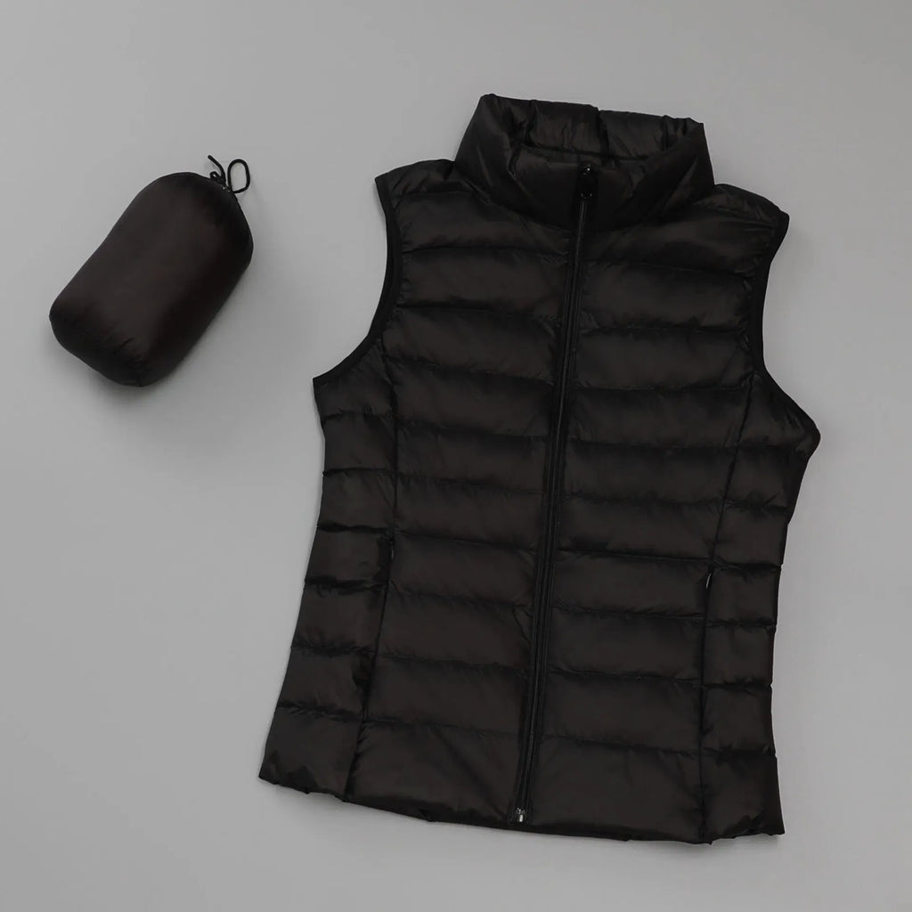 MIREILLE | Lichte Gewatteerde Dames Bodywarmer – Winddicht, Getailleerd & Perfect Voor Tussenseizoenen