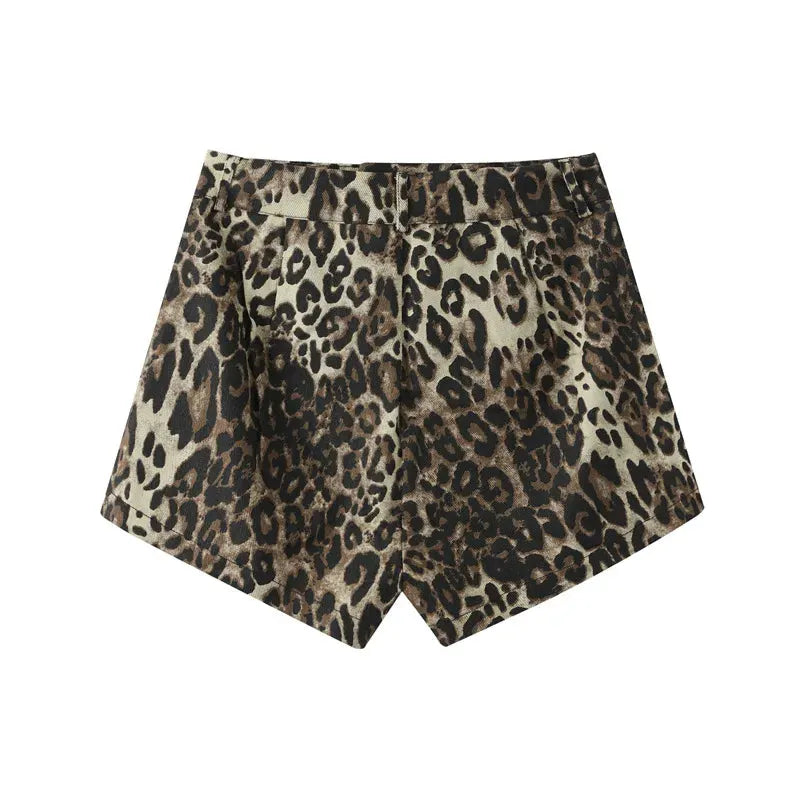 BABET | Dames Luipaard Print Zomer Short - Zomers, Luchtig & Stijlvol