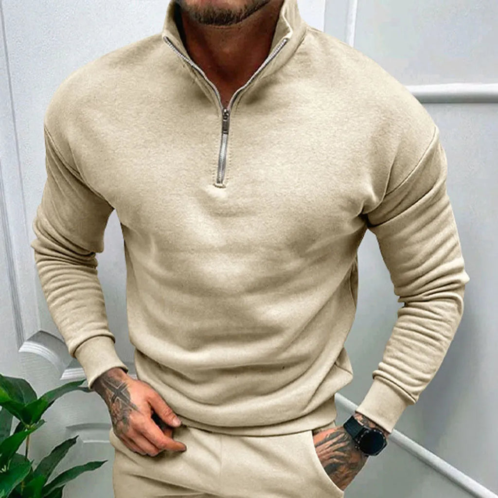 Herren Pullover Halb ReiÃŸverschluss