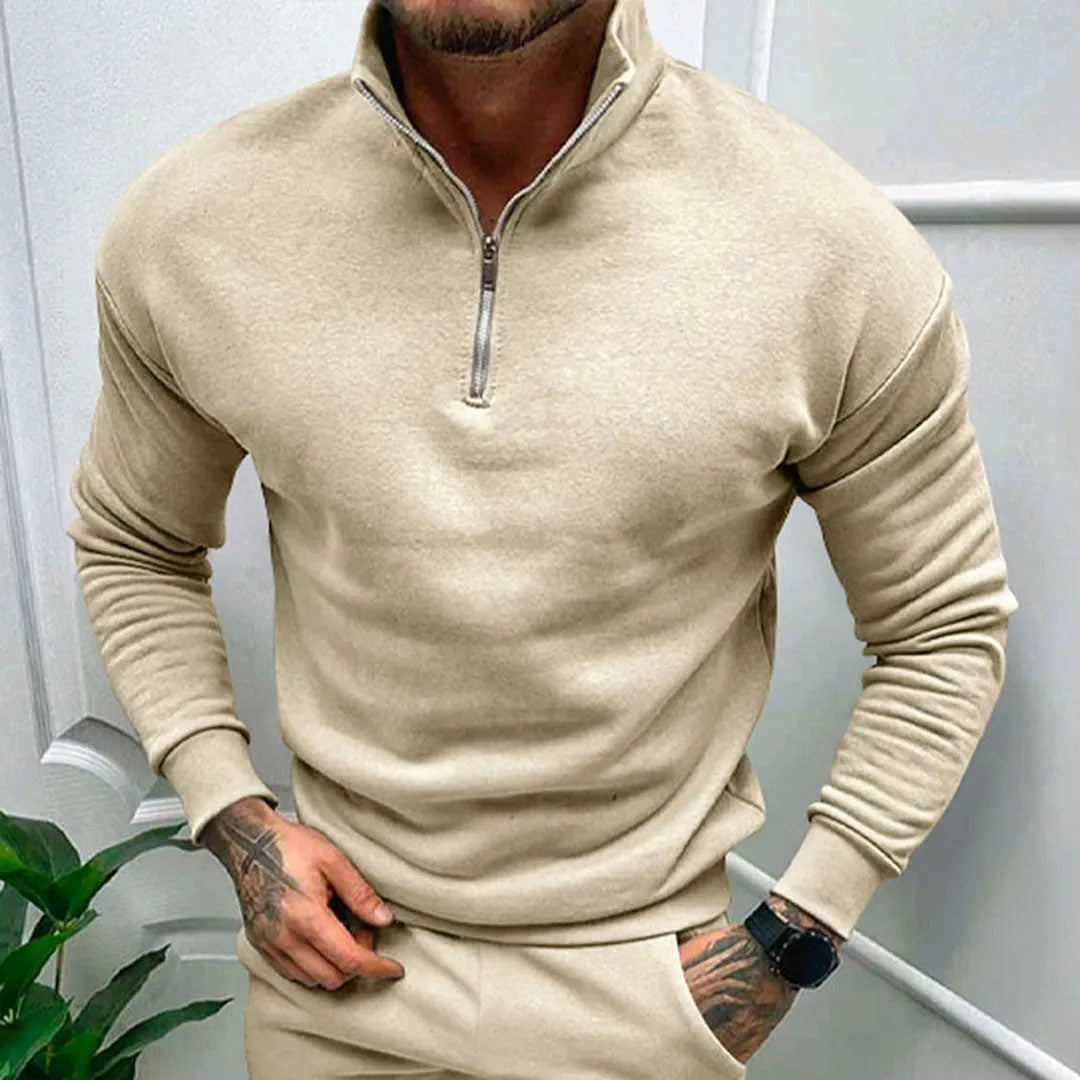 Herren Pullover Halb ReiÃŸverschluss