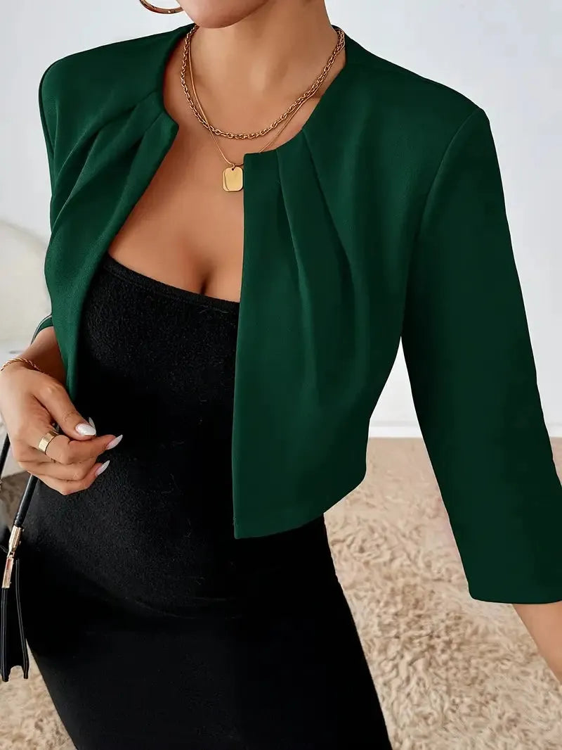 LARISSA | Licht Gewicht Cropped Blazer Jasje Voor Dames - Stijlvol & Elegant