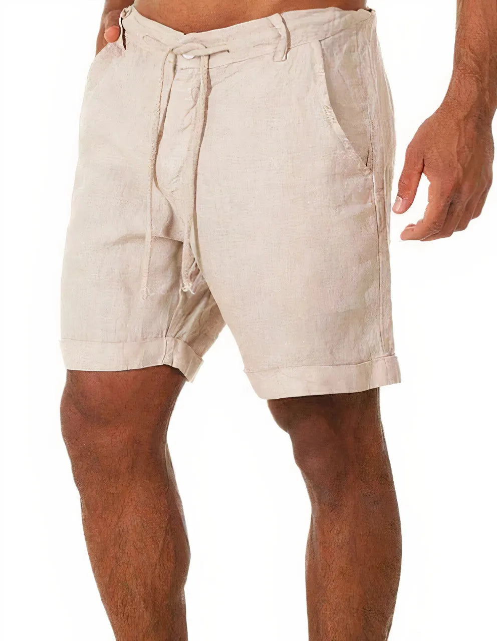 Herren Leinen Sommer Shorts Kurze Hose FÃ¼r MÃ¤nner