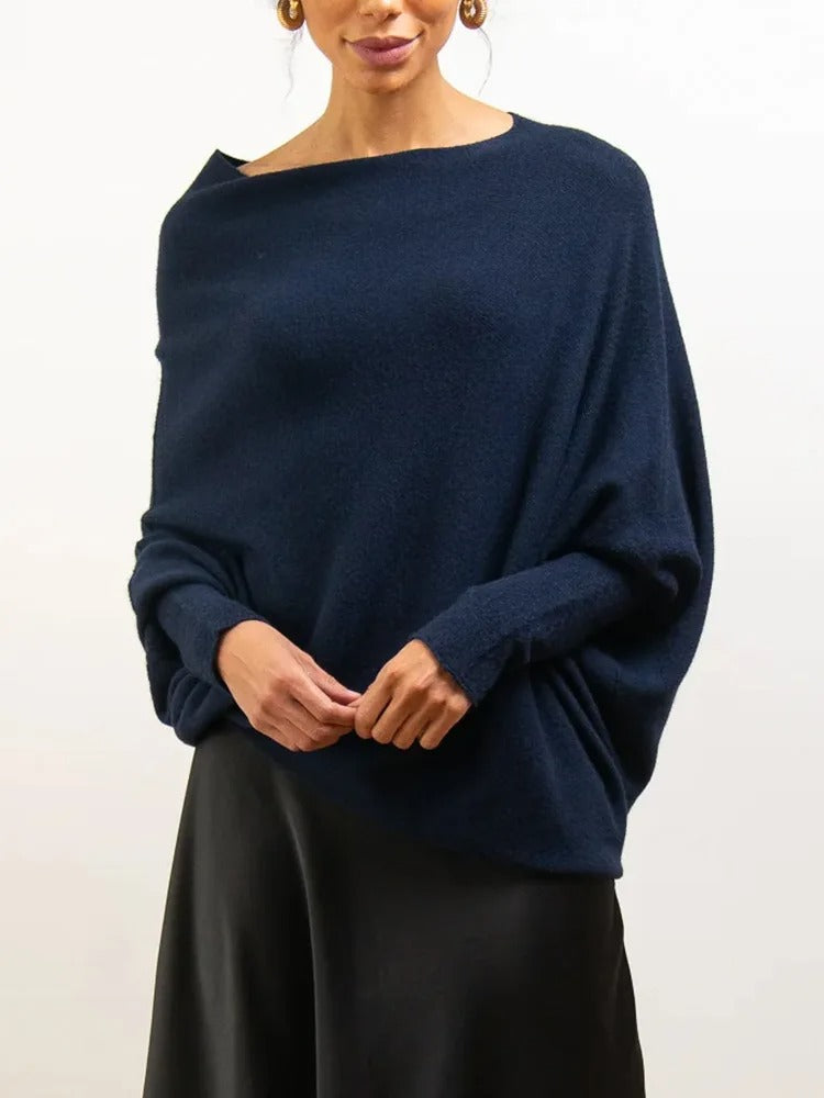 NOELLE | Stijlvolle Off Shoulder Dames Trui – Losvallend, Vrouwelijk & Perfect Voor Het Najaar