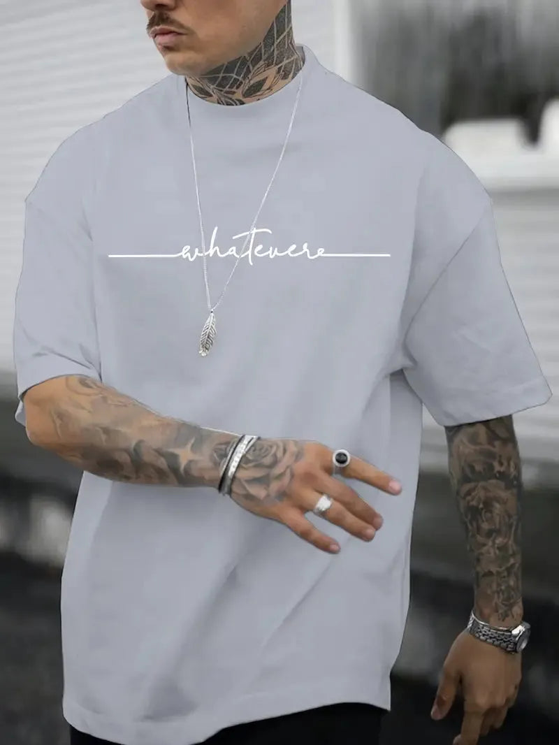 Herren T-shirt Mit Rundhalsausschnitt