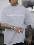 Herren T-shirt Mit Rundhalsausschnitt