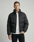 Herren Pufferjacke aus Entenfedern mit Wärme & Kapuze |