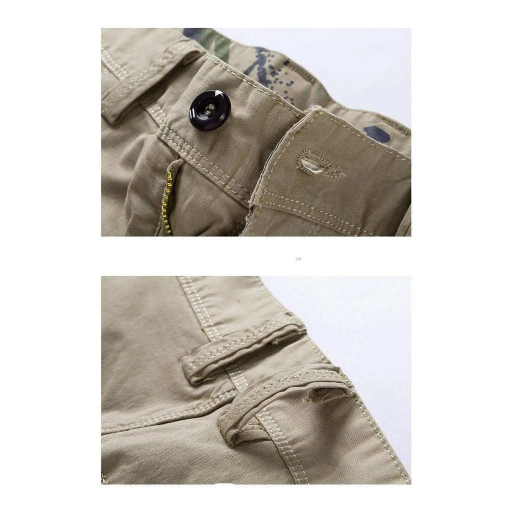 Cargo Shorts mit Seitentaschen aus Baumwolle