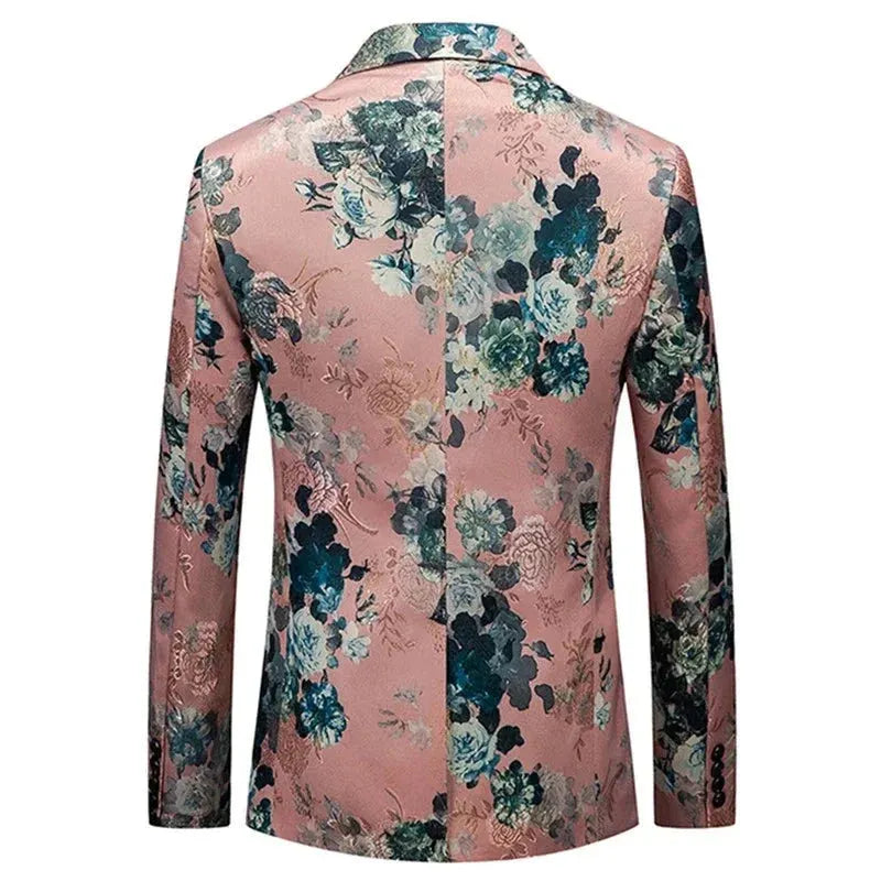 Eleganter Blumen Blazer Für Herren Der Perfekte Statement Look