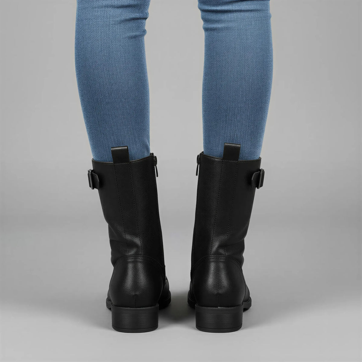 Schnürstiefeletten | Seitlicher Reißverschluss | Damen