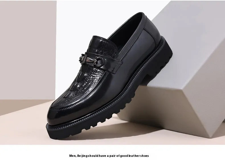 Elegante Herren Mokassins aus Leder