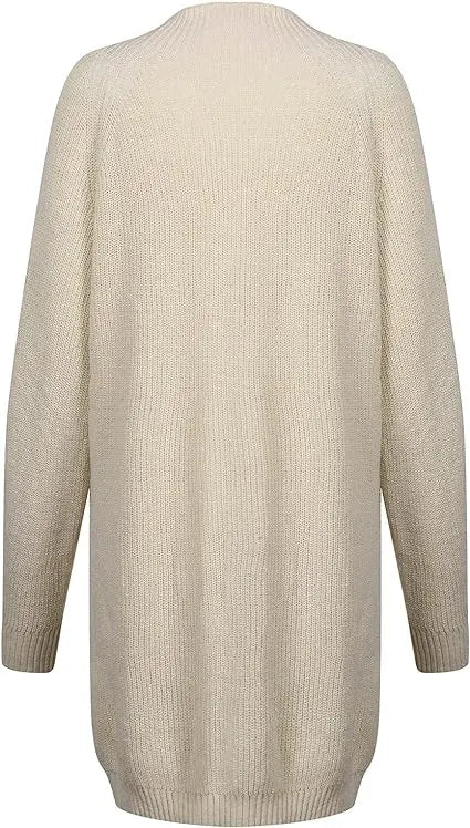 Warmova - Rollkragen-Strickkleid in breiter Passform