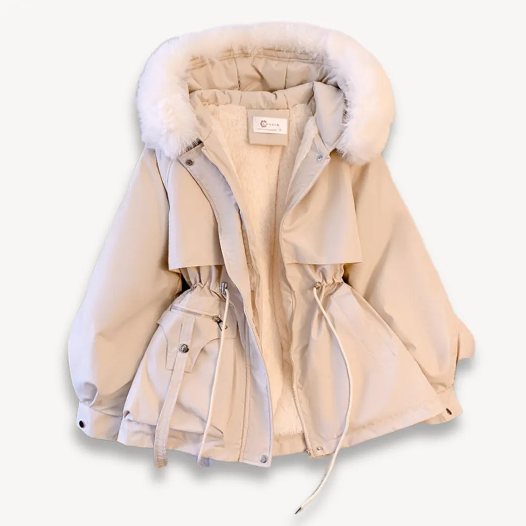 Luxe Dames Winterjas Met Capuchon En Ceintuur | Ultieme Warmte, Bescherming & Chic Silhouet