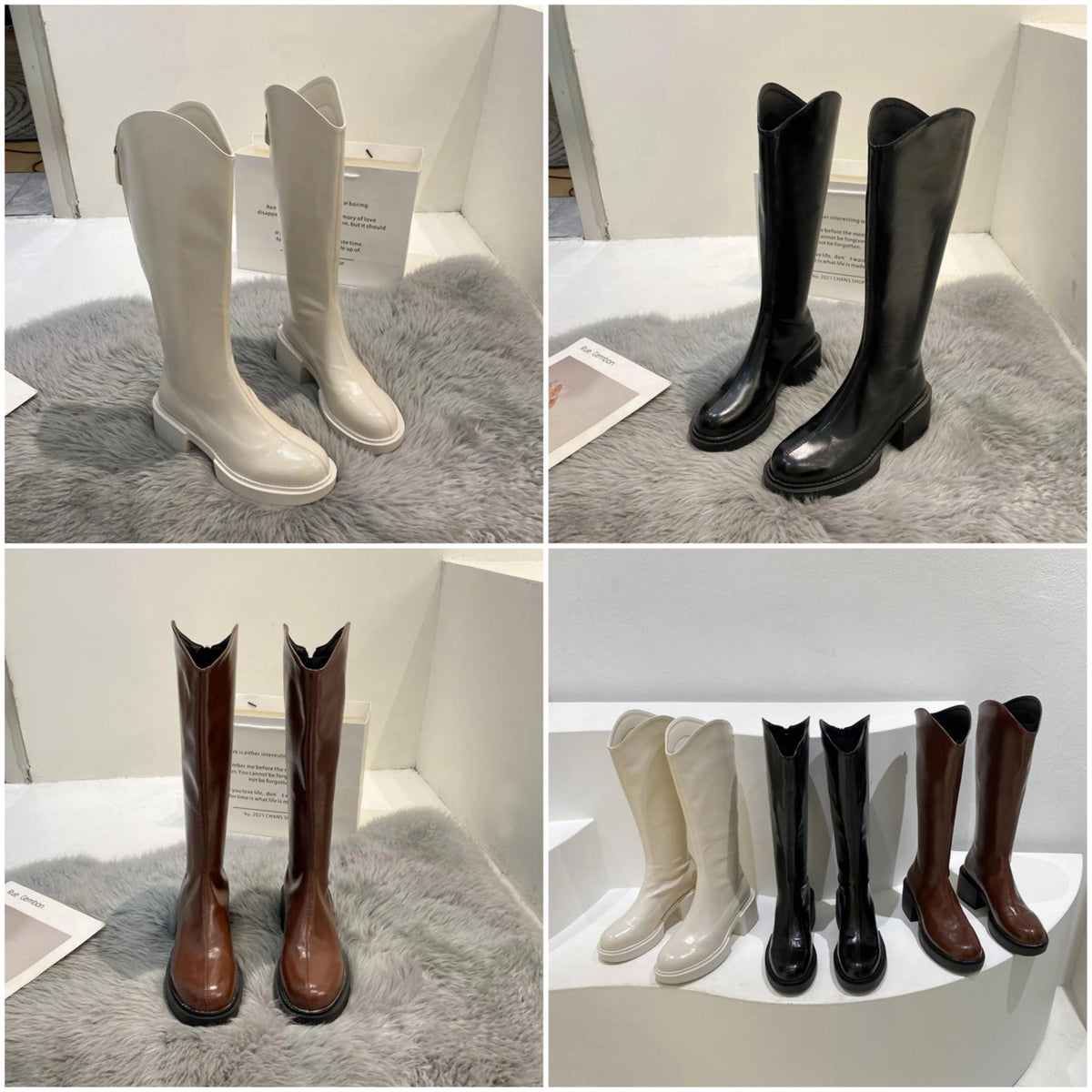 Moderne Hoge Winterlaarzen Voor Dames – Trendy & Comfortabel Voor Koude Dagen