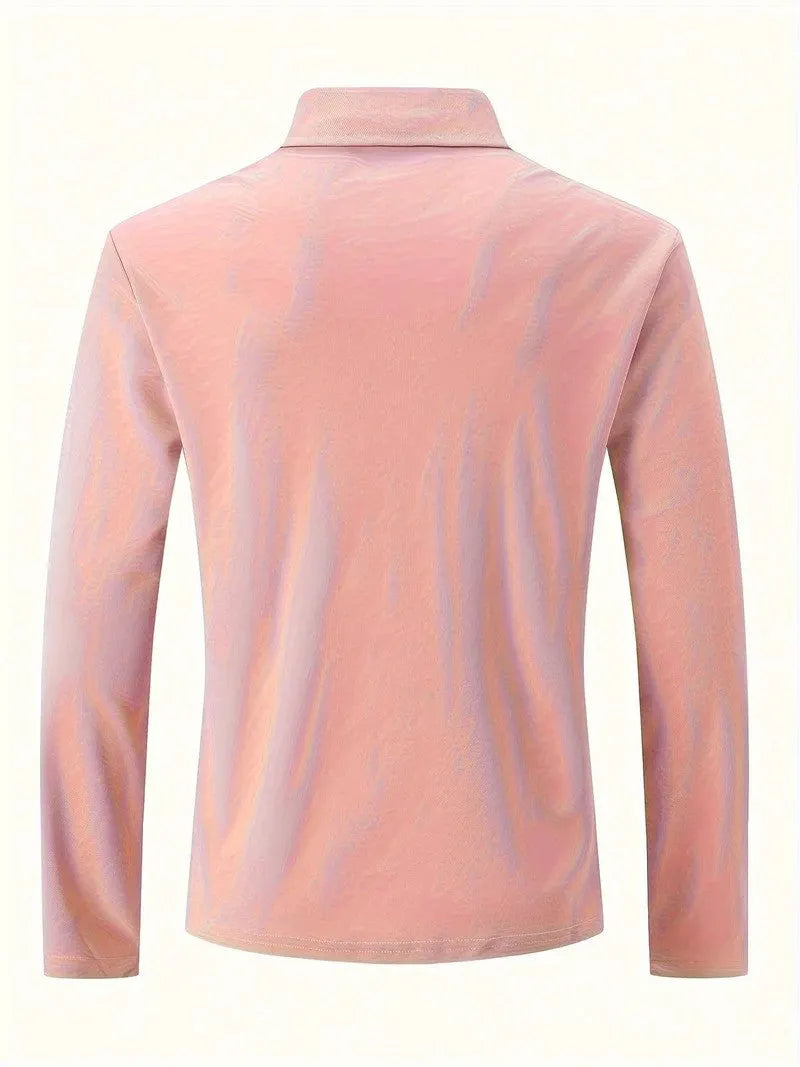 Herren Poloshirt Langarm Klassisch