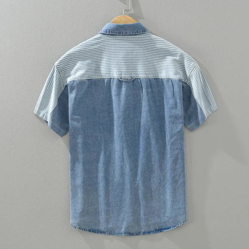 Gestreiftes Baumwollshirt – Modern & Bequem
