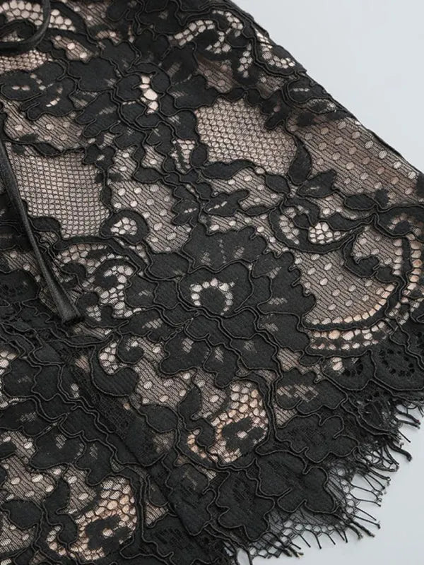 Elegance Spitze Korsett Minikleid