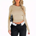 Figurbetontes Langarmshirt â€“ Minimalistisch