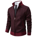 Jacquard Strickjacke FÃ¼r Herren