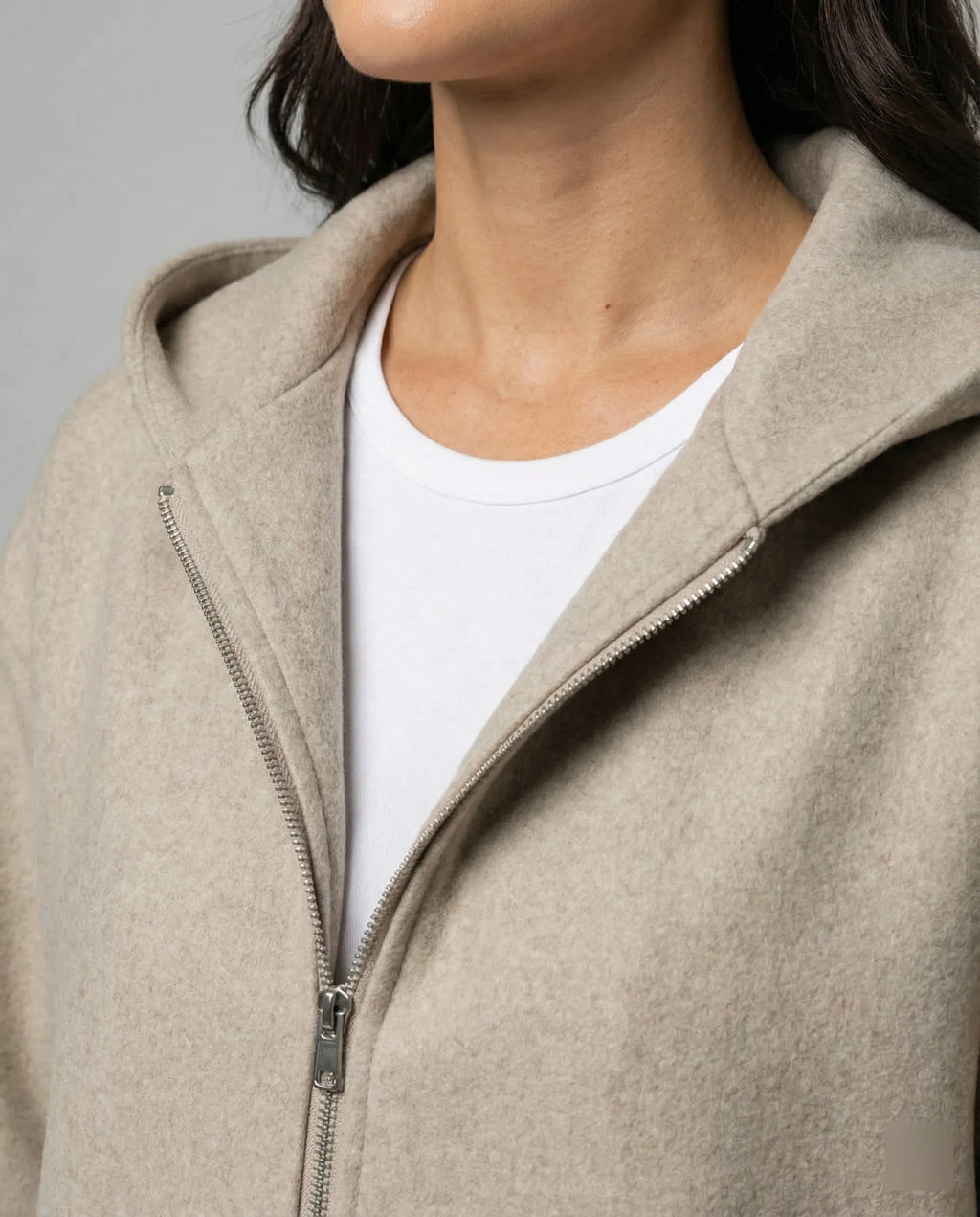 - Moderne Damenjacke Kapuze & Lockerer Schnitt