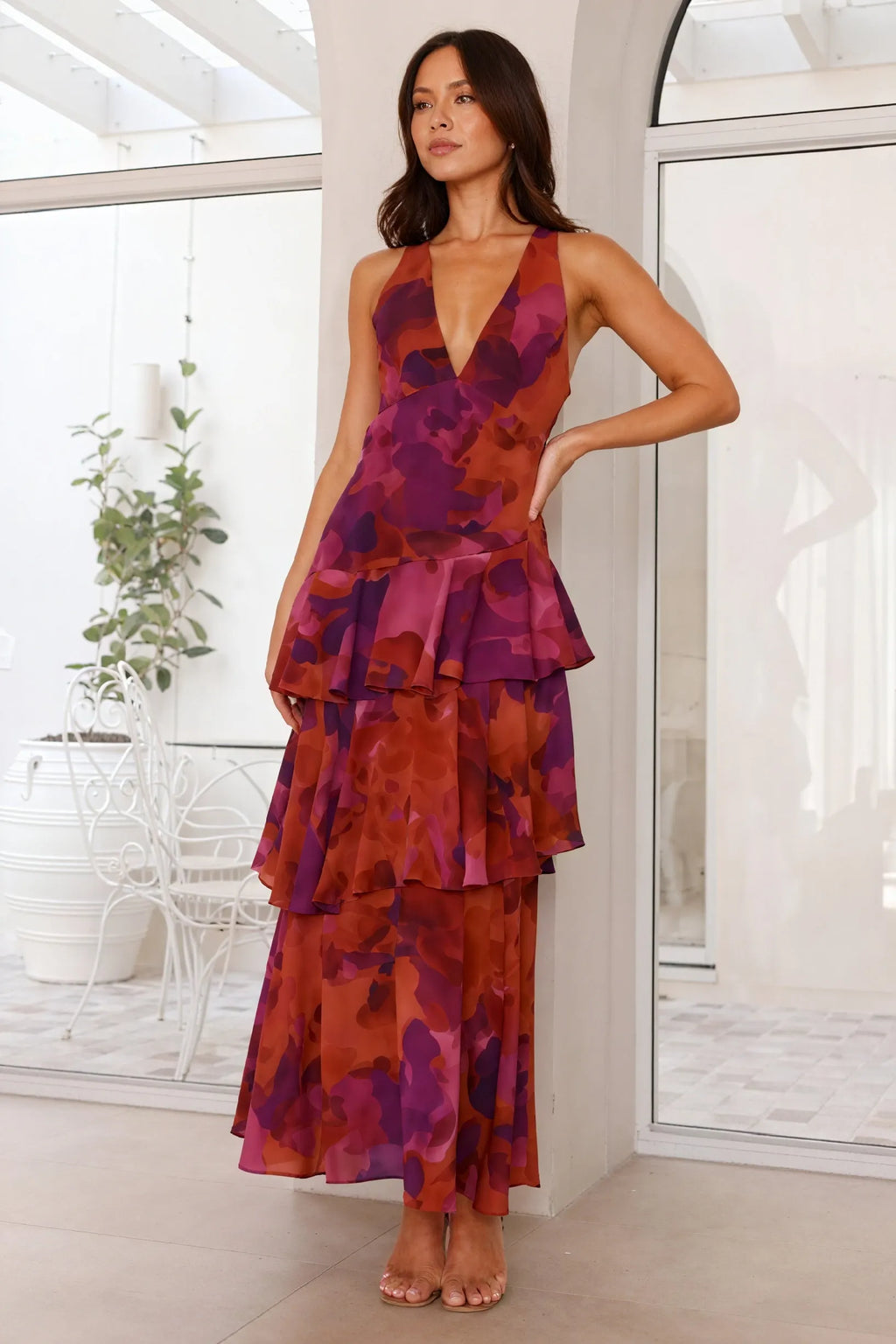 Maxikleid mit femininer Silhouette