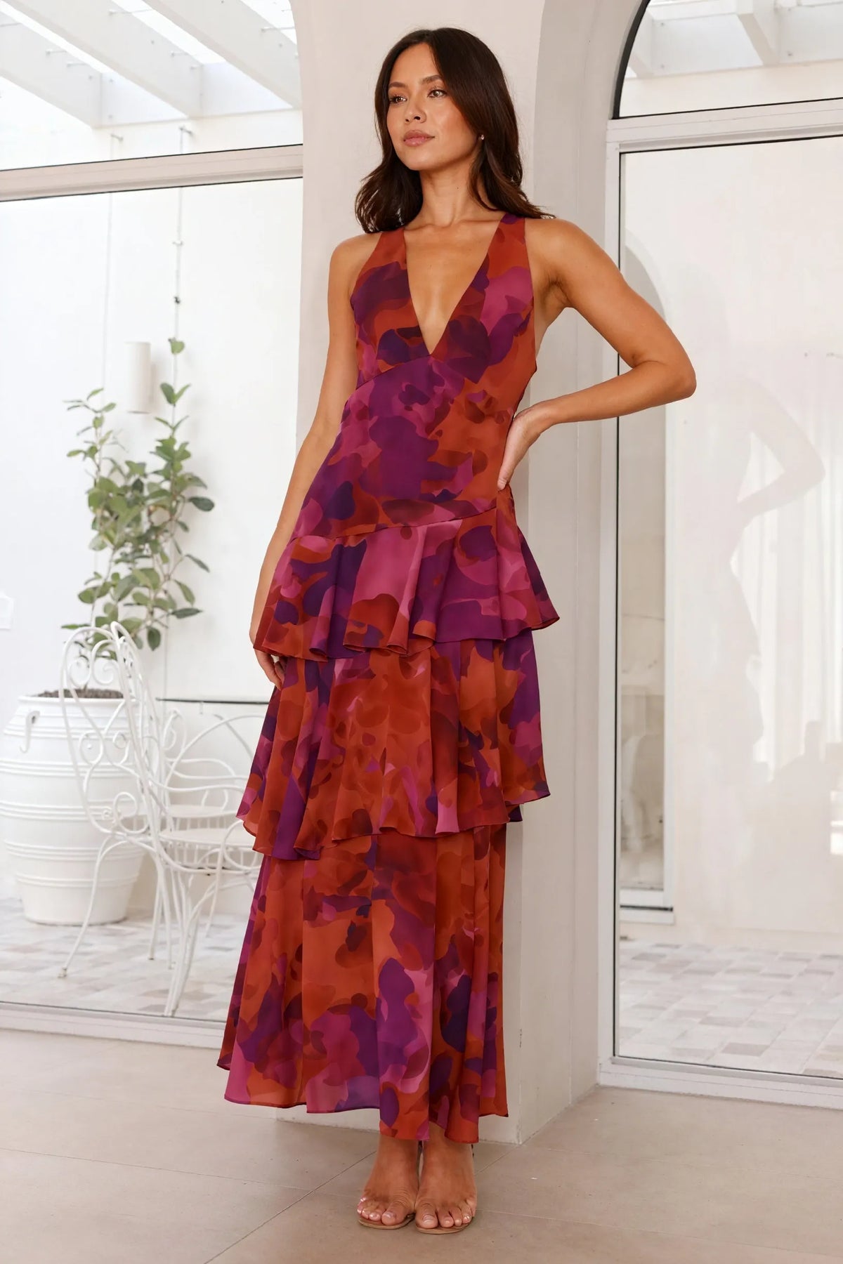Maxikleid mit femininer Silhouette