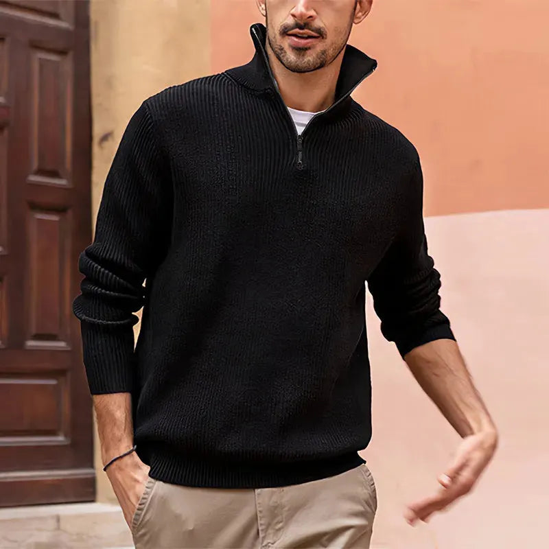 Luxus Halbzip Sweater