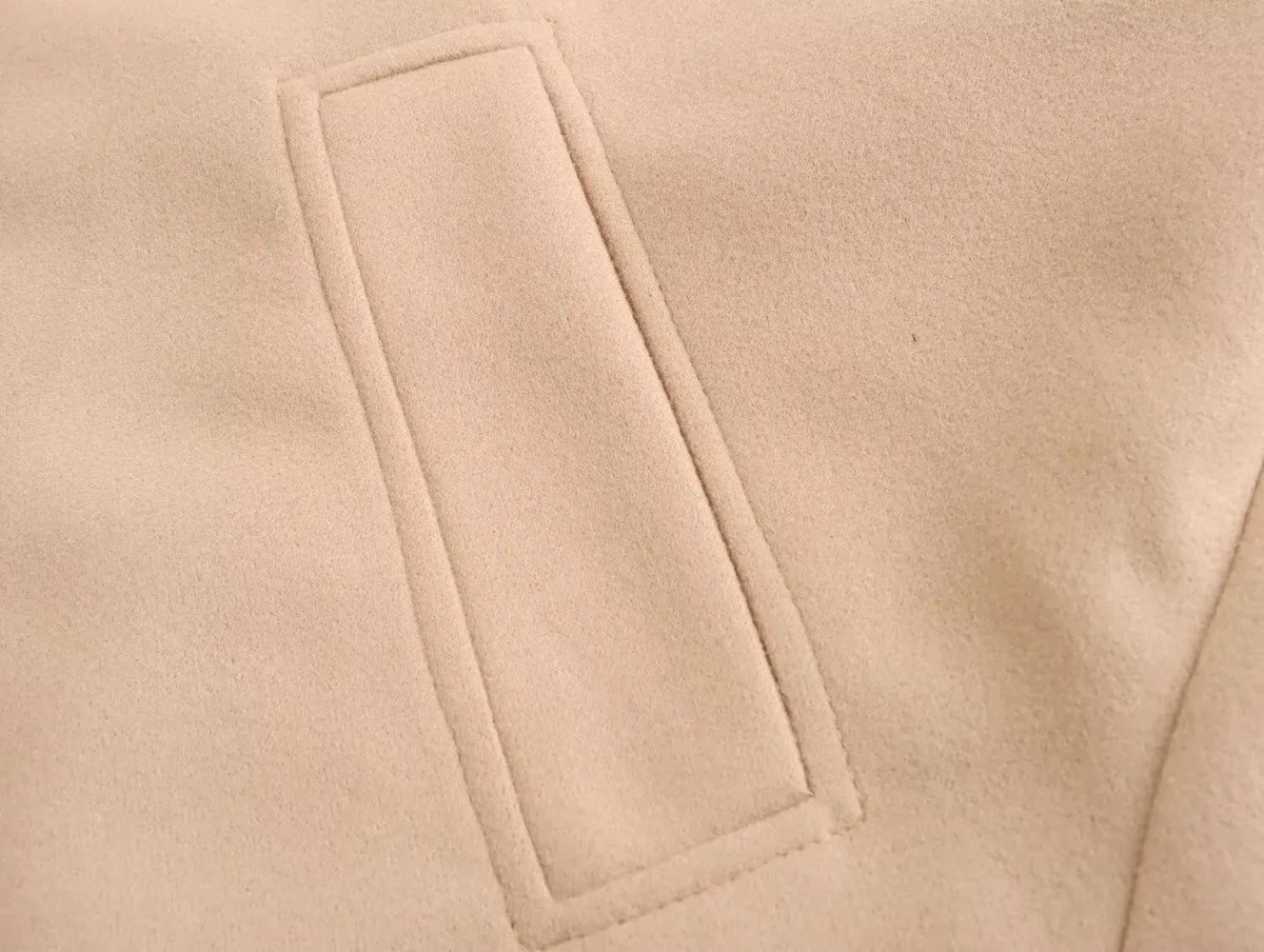 ISOLDE | Nette Wollen Damesjas / Trenchcoat – Tijdloze Elegantie en Warmte