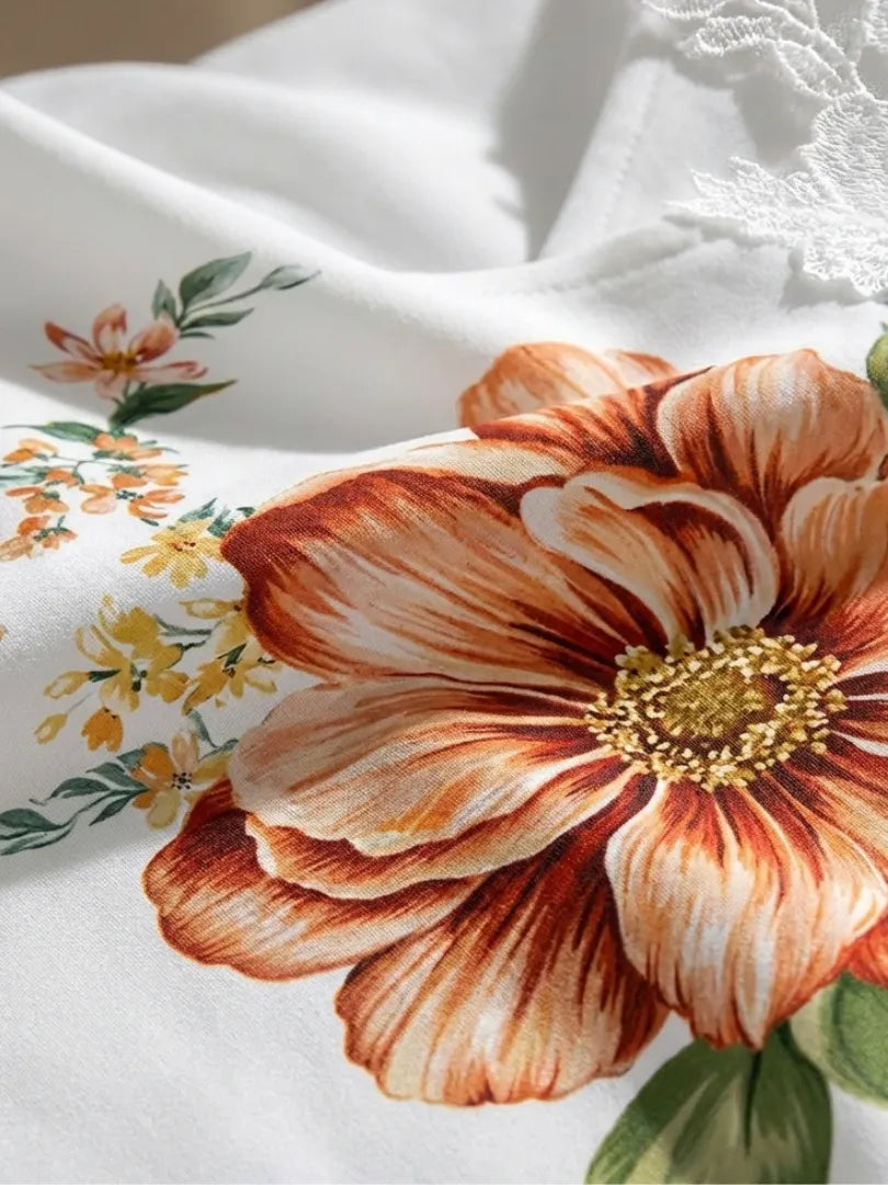 Camila | Floral Off-Shoulder A-Line Midi Dress
